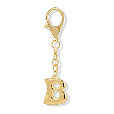 Bubble Initial Letter - Bag Charm