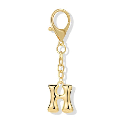 Bubble Initial Letter - Bag Charm
