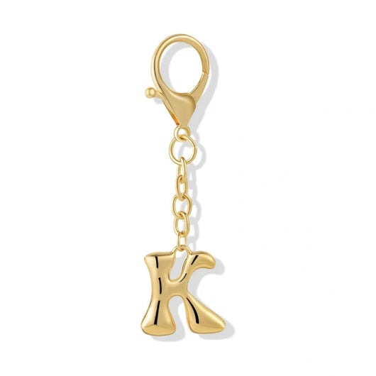 Bubble Initial Letter - Bag Charm