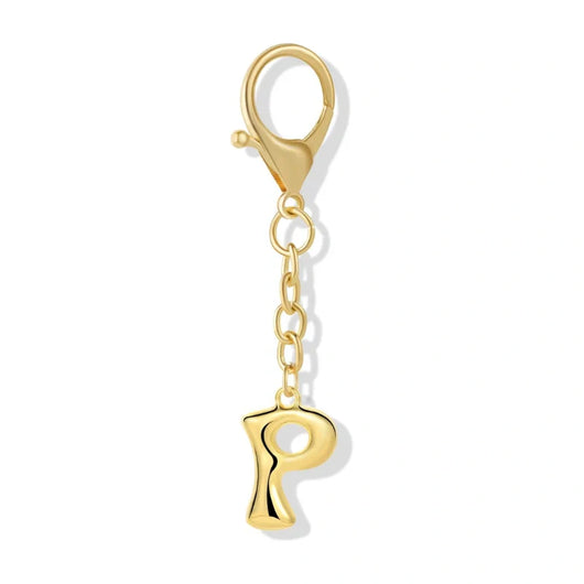 Bubble Initial Letter - Bag Charm