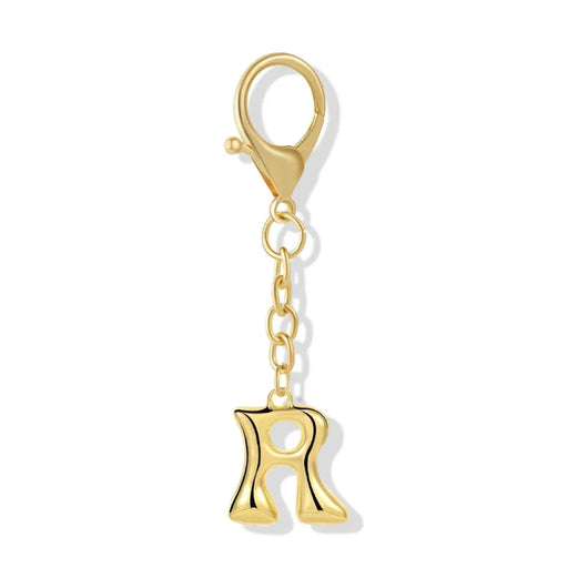 Bubble Initial Letter - Bag Charm