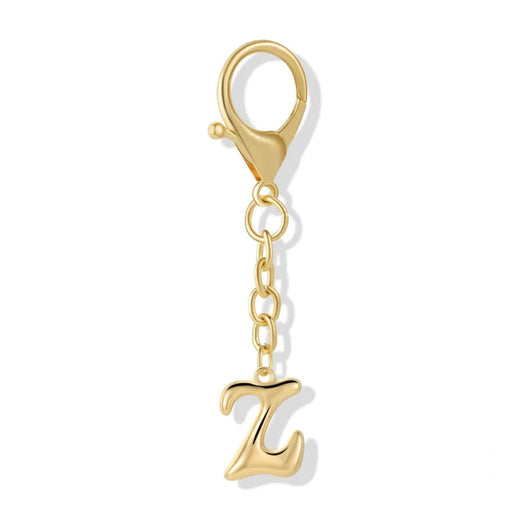 Bubble Initial Letter - Bag Charm